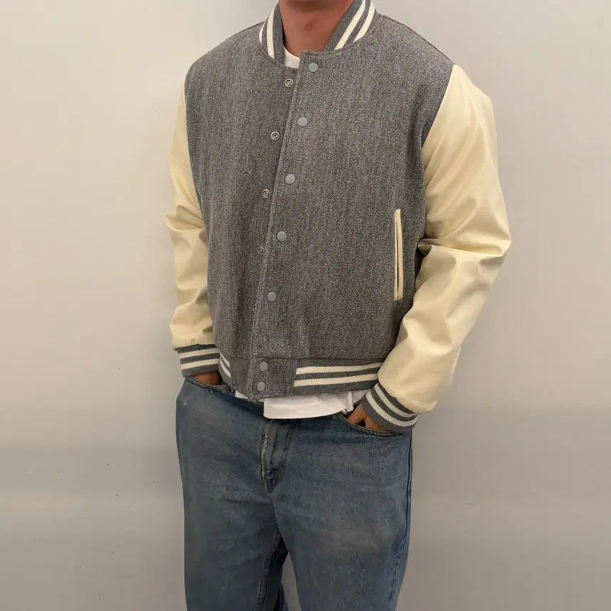 [BUNJANG] ANDMORE Varsity Jacket / 앤드모어 바시티 자켓