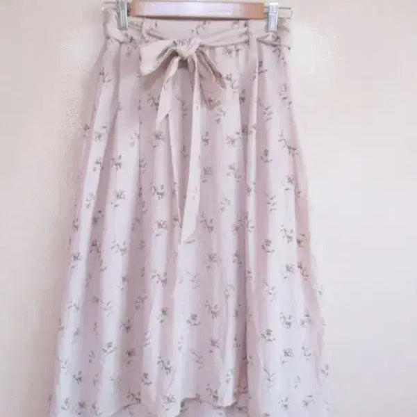 [BUNJANG] Pink Flower Skirt / 핑크 플라워 스커트 ( 새옷 )