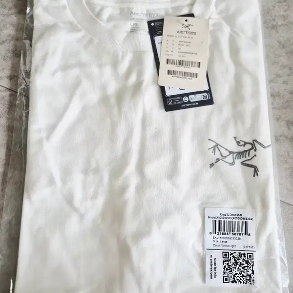 [BUNJANG] Arc'teryx Kragg T-Shirt White L / 아크테릭스 크래그 반팔티 화이트 L