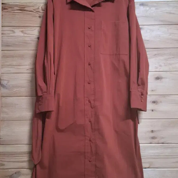 [BUNJANG] Anne Klein Open Front Long Dress / AK 앤클라인 오픈형 롱 원피스