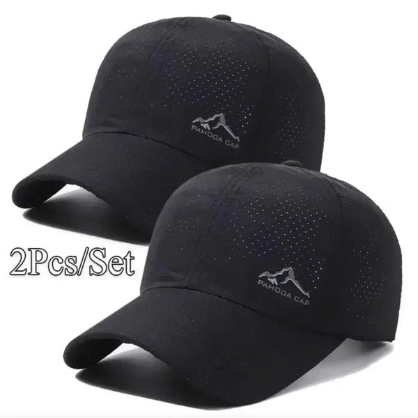 [BUNJANG] Unisex Ball Cap Set (2 Pieces) / 공용 모자 검정2개, 흰색1개 새거