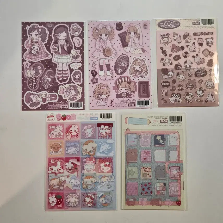 [BUNJANG] Seolgi 5 Sticker Set / 스티커) 설기 5장