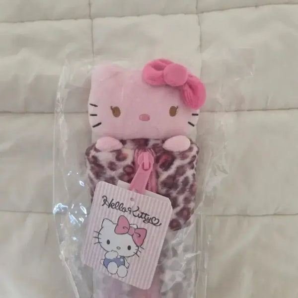 [BUNJANG] Sanrio Hello Kitty Leopard Plush Pencil Case (Gal Kitty, Tanning Kitty) / 산리오 헬로키티 레오파드 봉제 필통 갸루키티 태닝키티