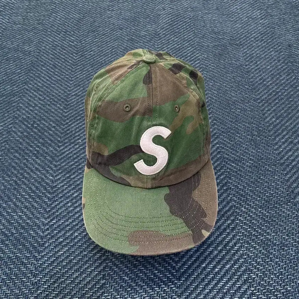 [BUNJANG] Supreme S Logo 6-Panel Camo Baseball Cap OS / [Os] 슈프림 S로고 6패널 카모 볼캡 만원샵