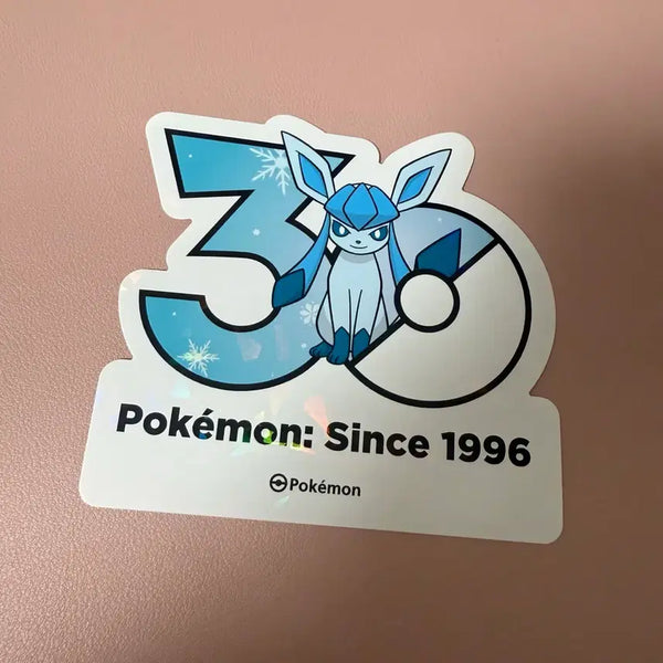 [BUNJANG] Pokemon 30th Anniversary Logo Sticker Glaceon / 포켓몬 30주년 로고스티커 글레이시아
