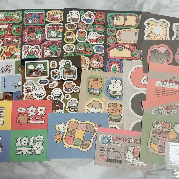 [BUNJANG] YoonGoo Sticker Bundle Set / 스티커) 윤구 스티커 17장 일괄양도