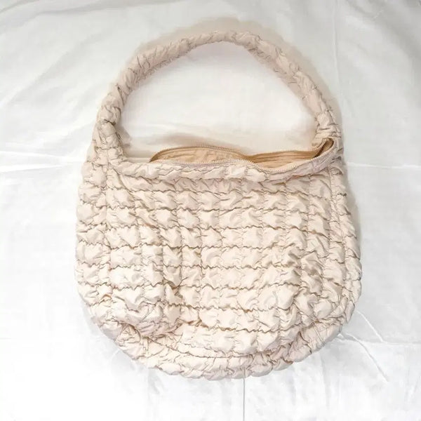 [BUNJANG] COS Quilted Oversized Shoulder Bag Beige / COS 퀼티드 오버사이즈 숄더백 베이지