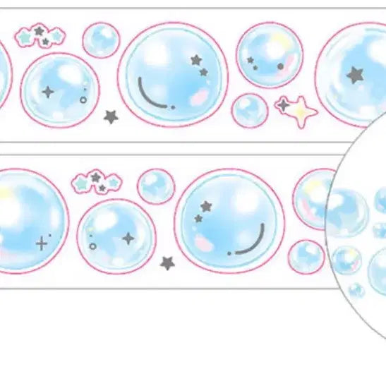 [BUNJANG] Pinkru Park Bubble Kiss Cut Sticker (50cm) / 핑루 - 박 비눗방울 키스컷