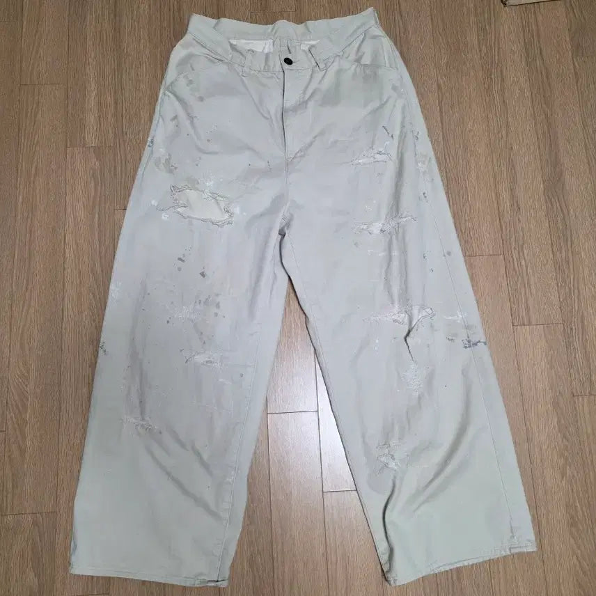 [BUNJANG] Anselm Remake Wide Chino Pants / 안셀름 리메이크 와이드 치노 (1)