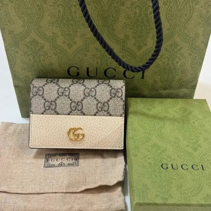 [BUNJANG] Gucci Bicolor Small Wallet / 구찌 바이컬러 스몰 지갑