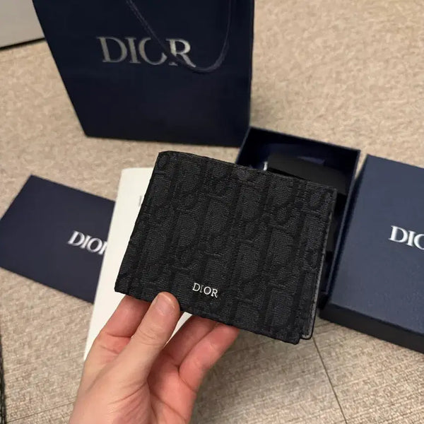 [BUNJANG] Dior Oblique Jacquard Wallet / 디올 오블리크 자카드 반지갑 풀구성