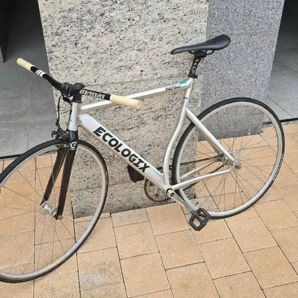 [BUNJANG] Ecolgics Rhapsody Classic/Fixie Bicycle - Silver / 에콜로직스 랩소디 자전거