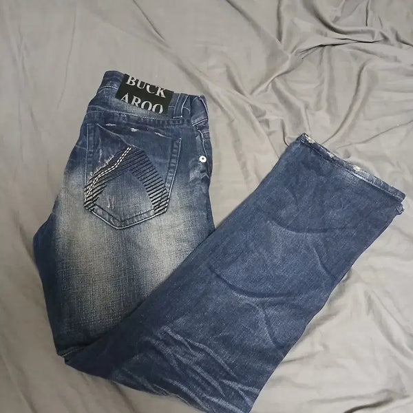 [BUNJANG] Buckaroo Premium Straight Fit Denim Pants / 젋은 브랜드 버커루 프리미엄 데님 바지 (스트레이트 핏)