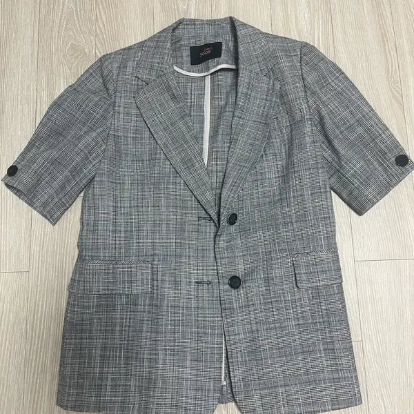 [BUNJANG] Soos Check Pattern Summer Jacket / 수스 체크패턴 여름 자켓