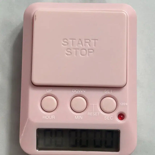 [BUNJANG] Dretec Stopwatch Timer Pink Pastel / 드레텍 스탑워치 스톱워치 타이머 핑크 파스텔 딸기우유