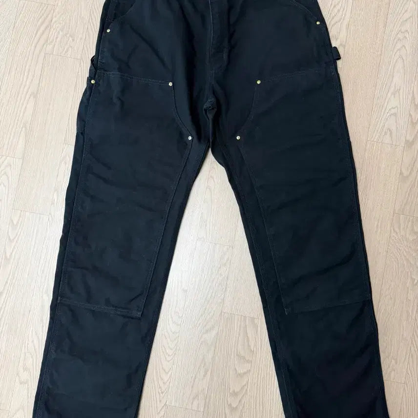 [BUNJANG] Carhartt B01 BLK Black Double Knee Carpenter Pants / 칼하트 B01 BLK 썩블니 더블니 카펜터 팬츠
