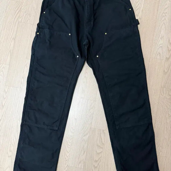 [BUNJANG] Carhartt B01 BLK Black Double Knee Carpenter Pants / 칼하트 B01 BLK 썩블니 더블니 카펜터 팬츠