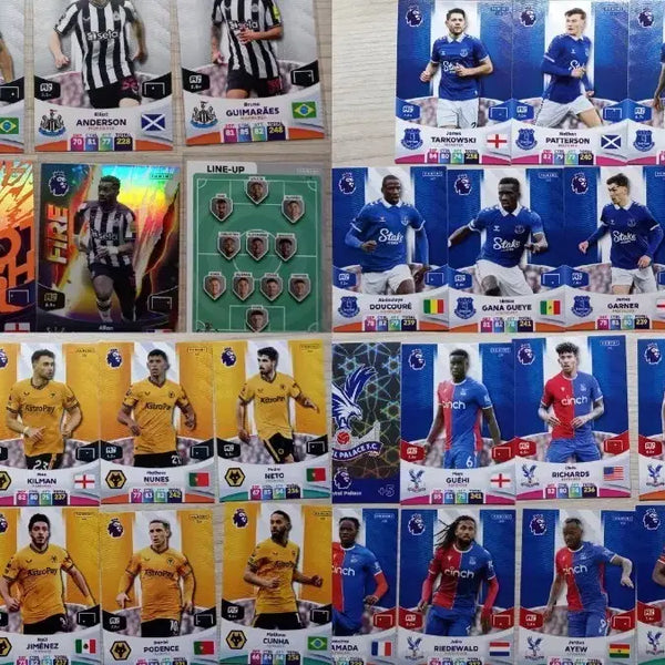 [BUNJANG] Panini EPL Trading Cards (Various Premier League Teams) / epl 파니니 카드 (뉴캐슬, 울버햄튼, 에버튼, 크리스탈팰리스 등)