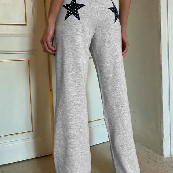 [BUNJANG] Subdued Dot Star Patch Sweatpants / 섭듀드) 도트 별 패치 스웻팬츠