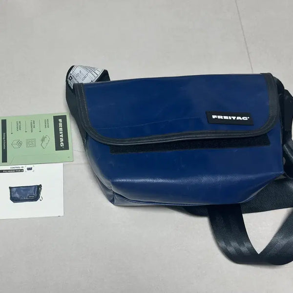 [BUNJANG] Freitag Hapao All Blue Crossbody Bag / 프라이탁 하파오 올블루 민트택 포함 거의 신품