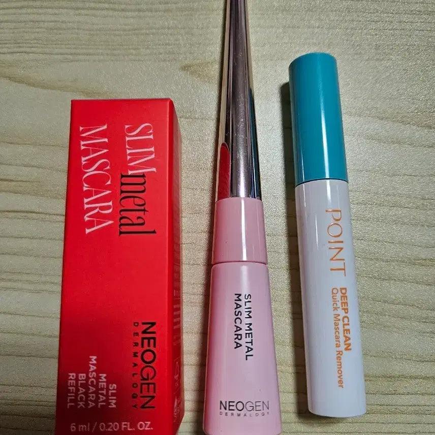 [BUNJANG] Neogen Slim Metal Mascara Black Refill & Point Deep Clean Mascara Remover / 네오젠 슬림 메탈 마스카라 블랙 리필 .포인트 딥클린 마스카라 리무버