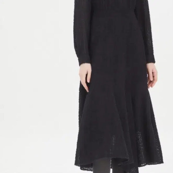 [BUNJANG] SISLEY Black Knit Long Dress / SISLEY 시슬리 네트 롱 원피스