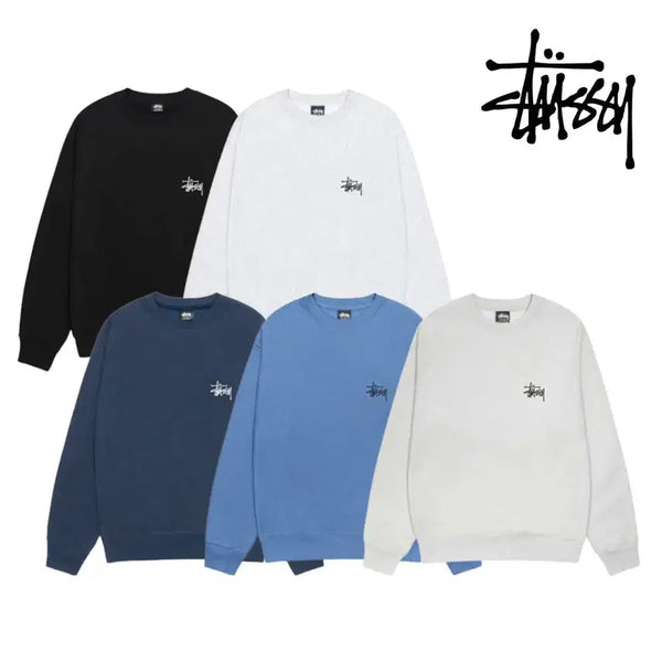 [BUNJANG] Stussy Basic Logo Sweatshirt Unisex / 정품/새상품) 스투시 베이직 로고 맨투맨 남녀공용 3컬러