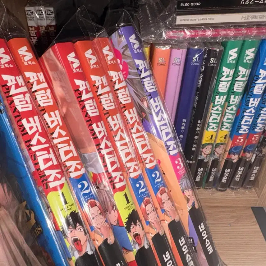 [BUNJANG] Phantom Busterz Volume 1-5 (First Edition, Sealed) + Booklet / 팬텀버스터즈 초반 미개봉 1~5권 + 소책자 만화책 특전 팬버스 모가리 카오루
