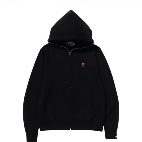 [BUNJANG] A Bathing Ape One Point Full Zip Hoodie Black / 베이프 어 베이싱 에이프 원 포인트 풀 집 후드 블랙