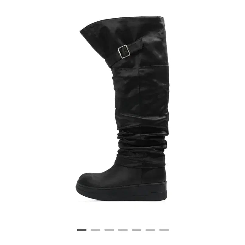[BUNJANG] Ihcnik Slouch 3-Way Boots Black 235 / (완새) 이크닉 ihcnik 슬라우치 3way 부츠 블랙 235