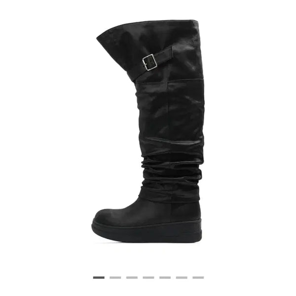 [BUNJANG] Ihcnik Slouch 3-Way Boots Black 235 / (완새) 이크닉 ihcnik 슬라우치 3way 부츠 블랙 235
