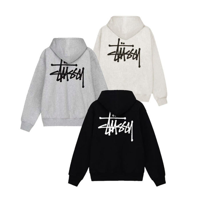 [BUNJANG] Stussy Basic Logo Hoodie (Unisex) / 정품/새상품) 스투시 베이직 백로고 기모 후드티 남녀공용 3컬러