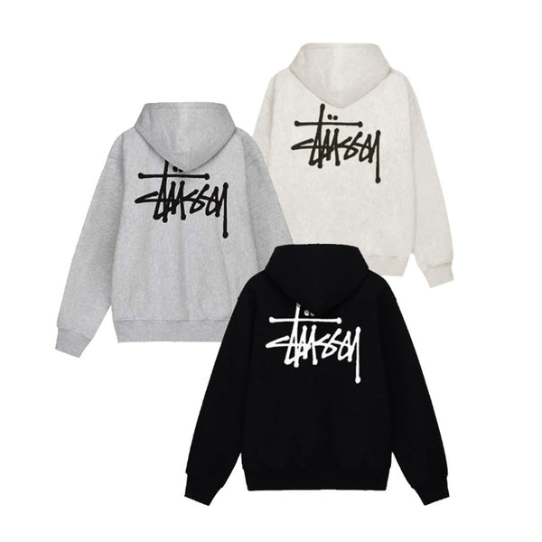 [BUNJANG] Stussy Basic Logo Hoodie (Unisex) / 정품/새상품) 스투시 베이직 백로고 기모 후드티 남녀공용 3컬러
