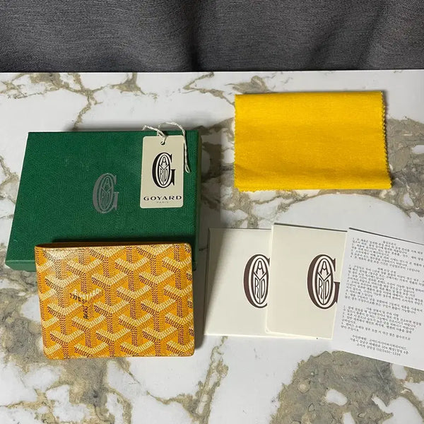 [BUNJANG] Goyard Victorie Yellow Bifold Wallet / 새상품급)고야드 빅투아르 옐로우 반지갑