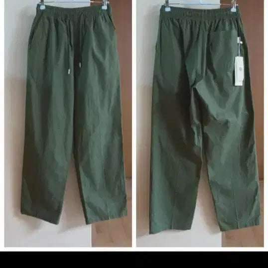 [BUNJANG] SUARE Linen Khaki Wide Pants / 새옷) SUARE 린넨 카키색 와이드 팬츠