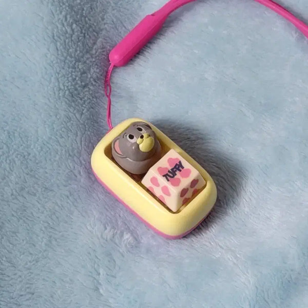 [BUNJANG] Tom and Jerry Tuffy Keycap Keyring / 톰과제리 터피 키캡 키링 누운터피