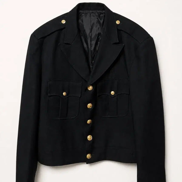 [BUNJANG] Fechheimer 1980s Office Jacket (Cropped Gold Trim) / FECHHEIMER 페크하이머  우체국 오피스 자켓(크롭 금장 자켓) 1980S