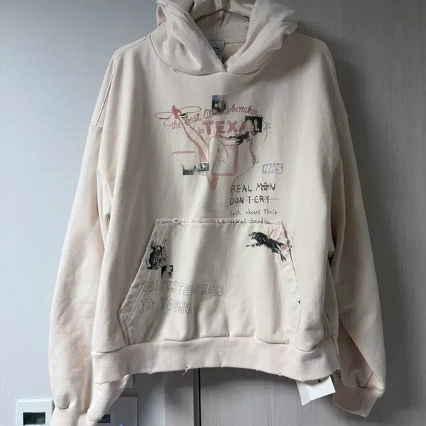 [BUNJANG] Protocol Index Hand-Drawing Hoodie / 2) 프로토콜 인덱스 핸드드로잉 후드