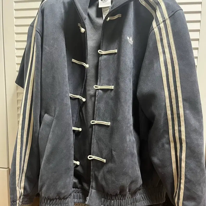 [BUNJANG] Adidas China Track Jacket - Grey - L / 중티다스 그레이 아디다스 차이나 져지 L
