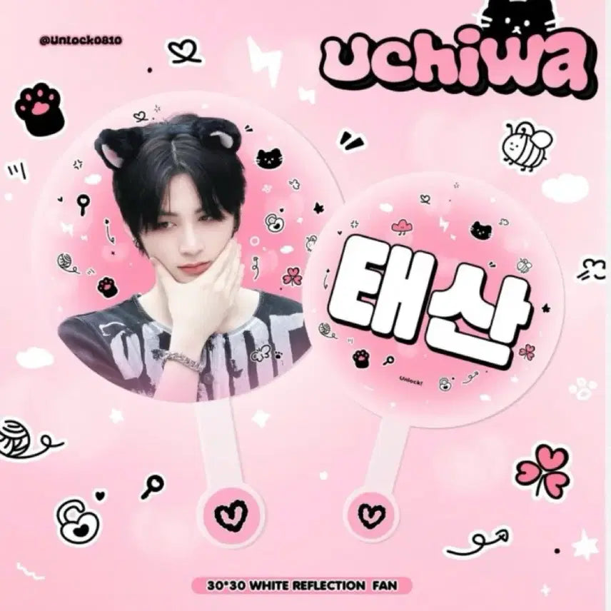 [BUNJANG] BOYNEXTDOOR Taesan Uchiwa Fan / 보이넥스트도어 보넥도 태산 우치와