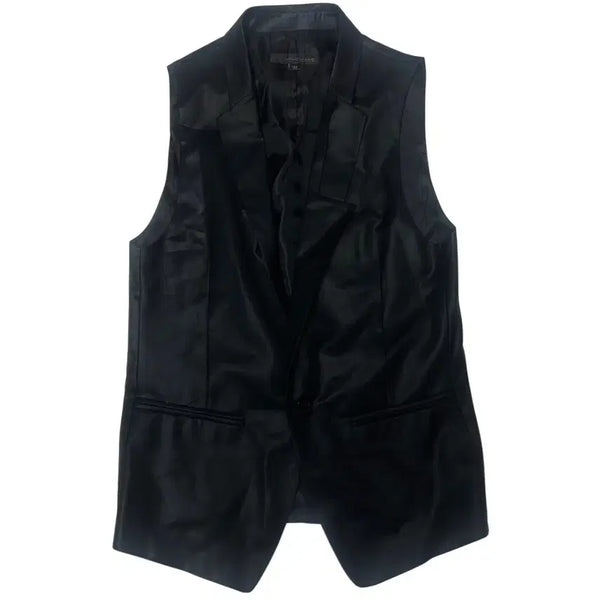[BUNJANG] Wooyoungmi Solid Homme Black Wool Vest 100 / 우영미 솔리드옴므 블랙울조끼베스트 100