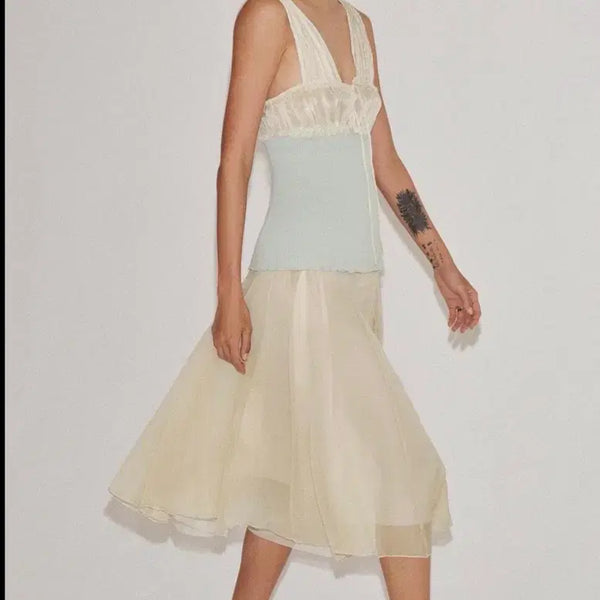 [BUNJANG] Zara Mint Combo Top S & Combo Midi Skirt S / 자라 민트 콤비탑S & 콤비 미디 스커트S