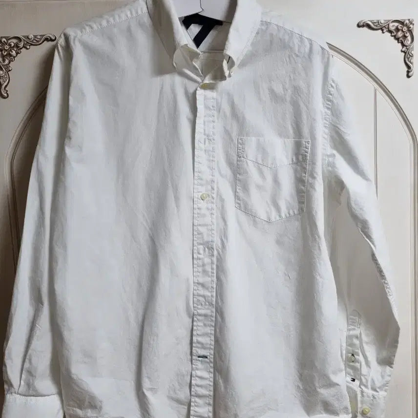 [BUNJANG] Tommy Hilfiger White Cotton Shirt L / 타미힐피거 화이트 셔츠 L