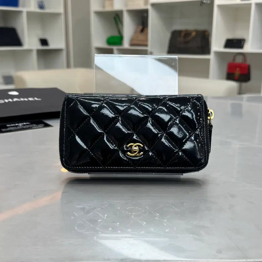 [BUNJANG] Chanel Classic Gold Hardware Zip Around Long Wallet / 샤넬 클래식 금장 지퍼돌이 장지갑