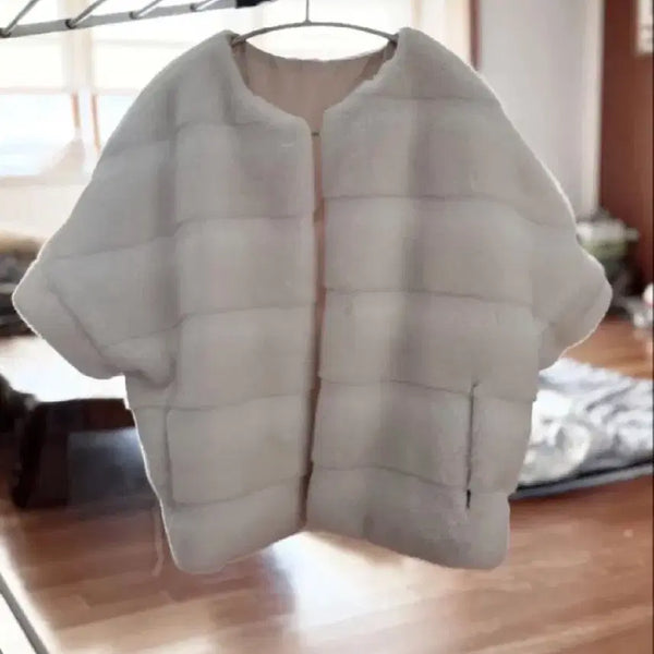 [BUNJANG] White Mink Fur Jacket / 화이트 밍크 퍼 자켓