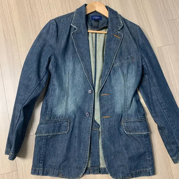 [BUNJANG] Guess Denim Blazer Jacket / 미국구매 게스 데님블레이저 데님자켓 청자켓