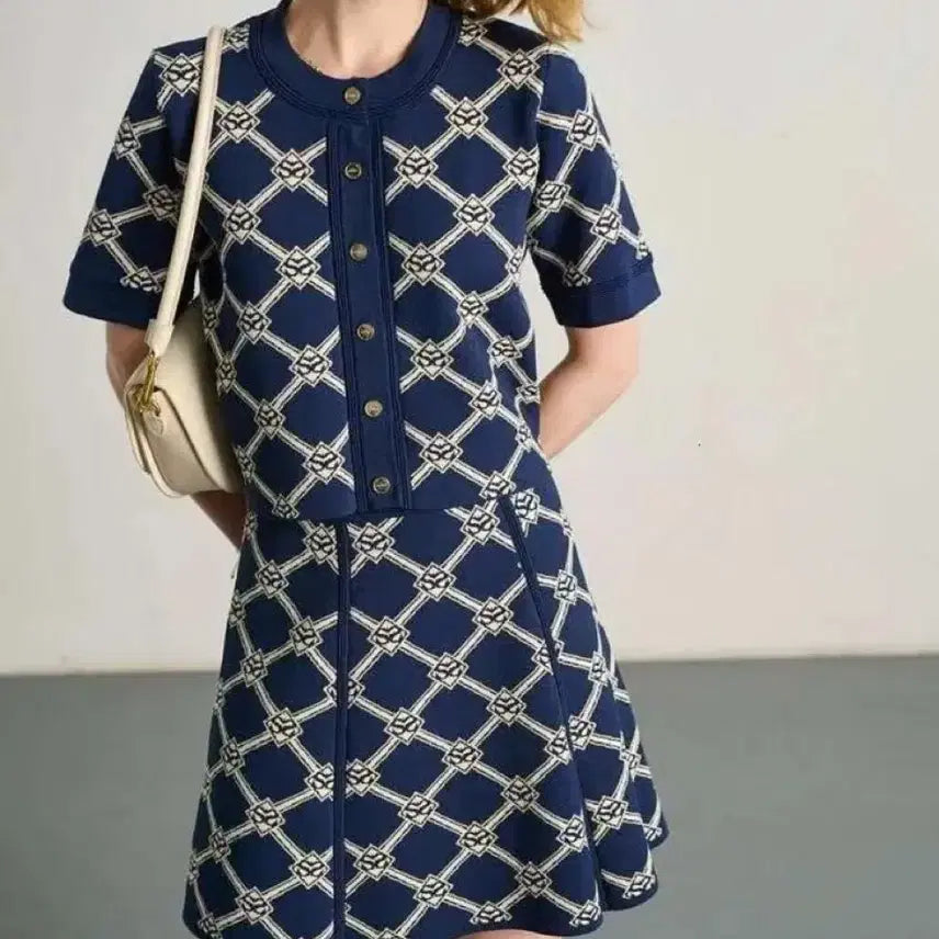[BUNJANG] Sandro Two-Piece Set (Cardigan + Skirt) / 산드로 원피스 (가디건+치마) 투피스