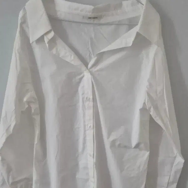 [BUNJANG] White Off-Shoulder Shirt / 화이트 오프숄더 셔츠