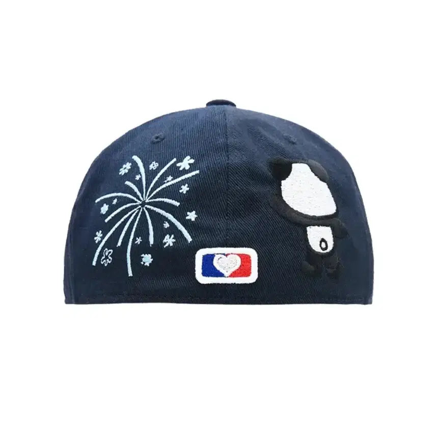 [BUNJANG] The Museum Visitor Panda Embroidery Cap (Navy) / 더뮤지엄비지터 판다 모자 볼캡 PANDA EMBROIDERY CAP (NAVY)