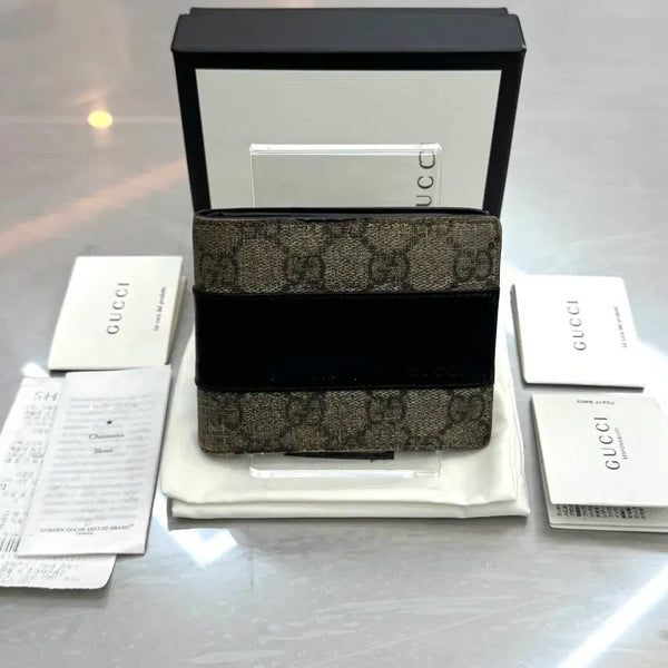 [BUNJANG] Gucci GG Supreme Bifold Wallet / 구찌 GG 수프림 반지갑
